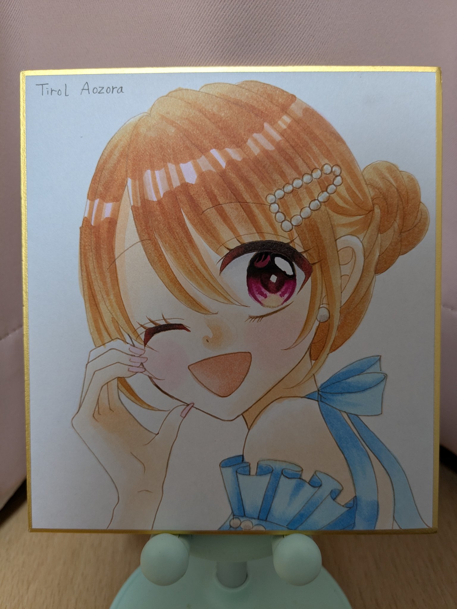 手描きイラスト　ミニ色紙　夏喫茶/ナポリタン 手描きイラスト ミニ色紙 夏喫茶/ナポリタン 🍁🤎🍂🌰 あたたか