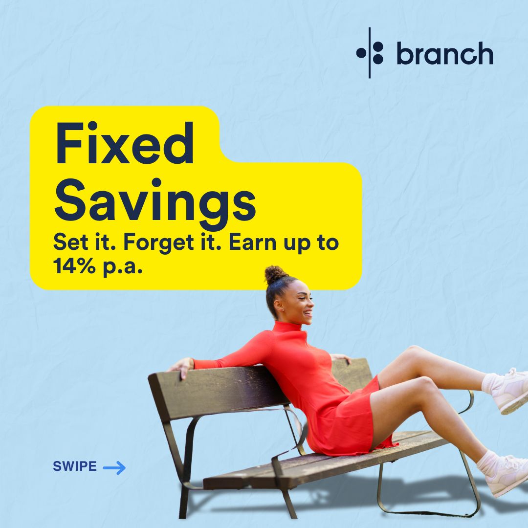 branch_mfb's tweet image. Let your savings earn for you. With Branch savings, you earn up to 14% p.a. Choose the option that fits your needs and get started today:
🔐Up to 14% on Fixed Savings
🎯12% on Target Goals
💰3% on Flexi — withdraw anytime
#BranchKE #Savings #SmartMoneyMoves
