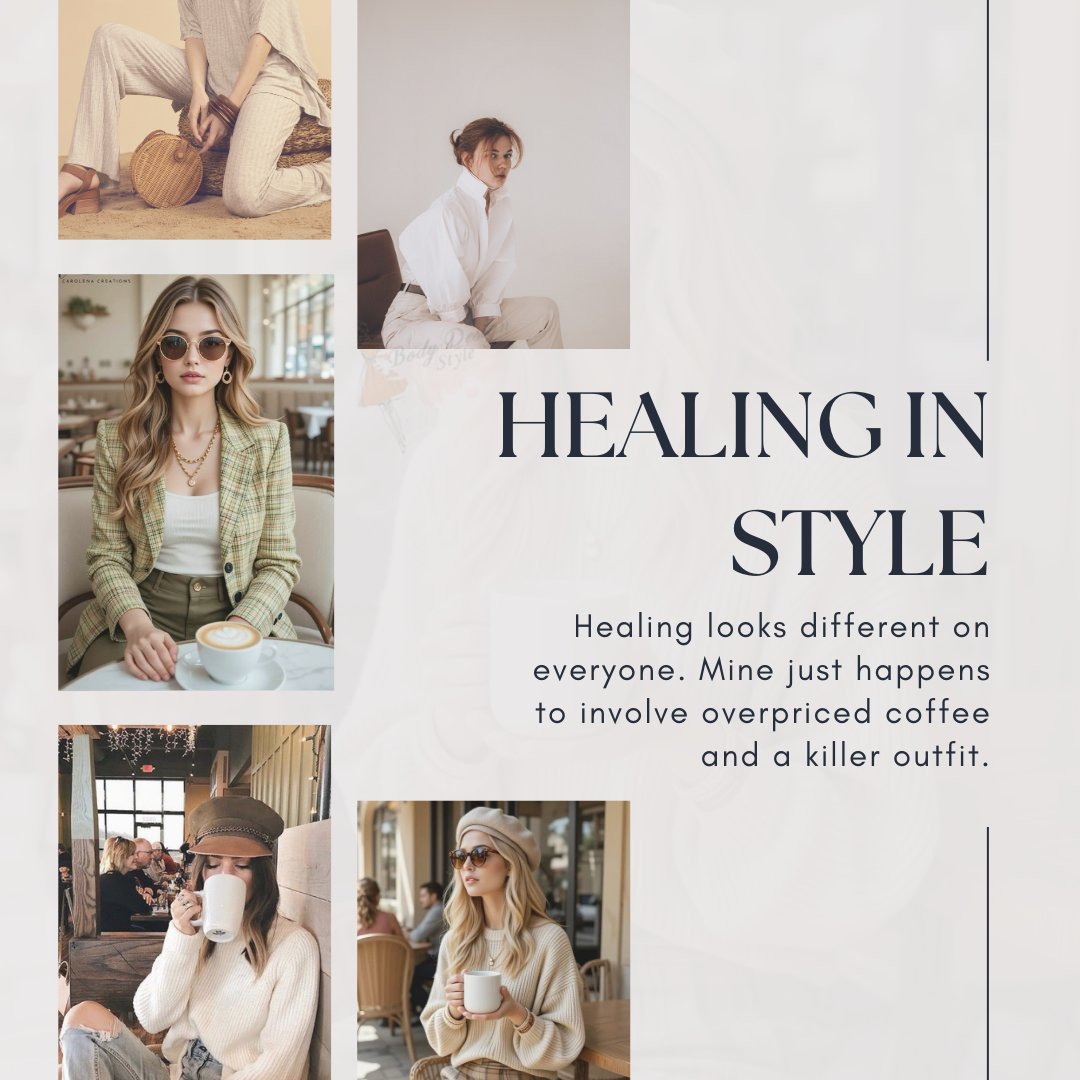 BodyDesignStyle's tweet image. This outfit has seen more growth than my last relationship.

#softgirl #coffeeandconfidence #styledshooting #Healing