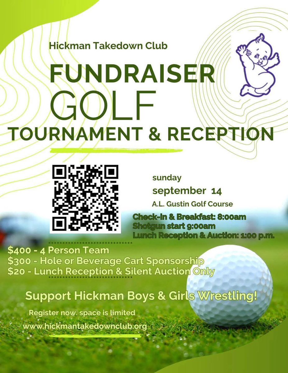 Don't miss this event, supporting Hickman Wrestling!