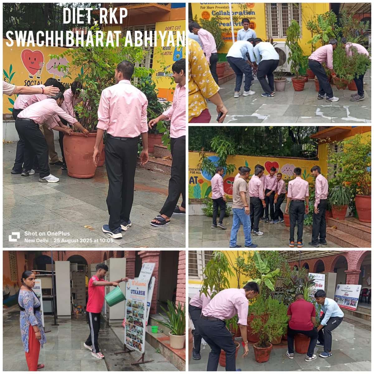 🌿🙌🇮🇳 “Campus cleanliness and beautification Activity 🧹✨
On 25.08.2025, our trainees actively participated with spirit of #SwachhBharatAbhiyan2025 was echoed as they took another step towards building a cleaner and healthier community. 🚮🌏