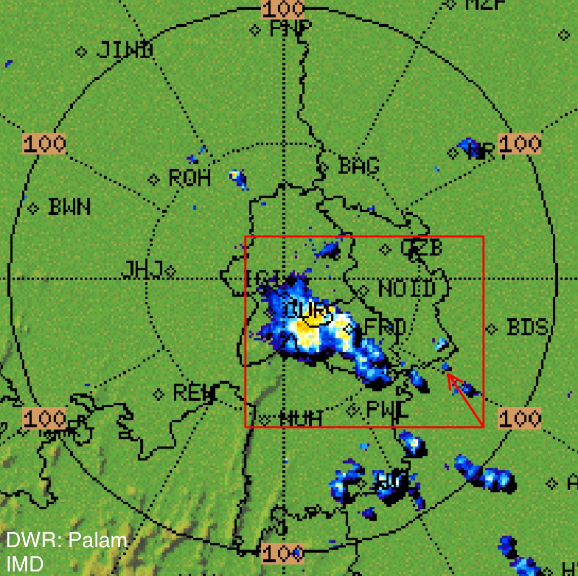 indiametsky's tweet image. Nowcast-2
Various parts of Delhi and NCR to get Moderate to Heavy rains with likelihood of waterlogging in Central, Southern and SE pockets as slow moving thunderstorms will bring intense rains in #Gurgaon, #Faridabad, #SouthDelhi, #CentralDelhi, #Pitampura, #EastDelhi, and