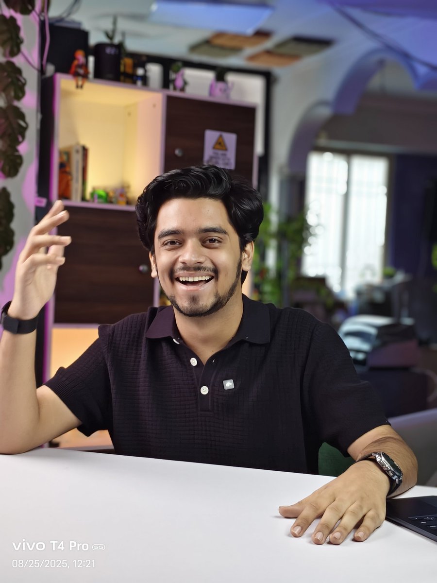 digidoty's tweet image. T4 series is now complete with the launch of T4 Pro. Check out the photo samples.
Starting at
8GB + 128GB: ₹27,999
Specs:
6.78" AMOLED 144Hz
Dimensity 8300 Ultra
50MP OIS + 8MP + 2MP
32MP front
5000mAh
120W fast charging
Detailed review: youtu.be/6G78zvdx3mE?si…
#vivo #t4pro