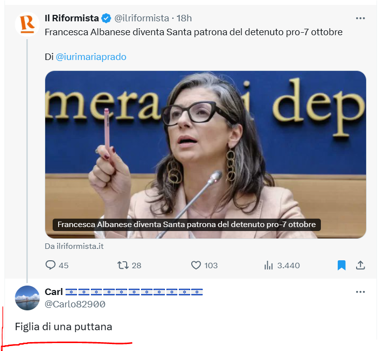 Due osservazioni: sono presenti sotto i post in cui c'entra Prado, hanno pochissimi followers, account fatti in serie, di solito c'è una correlazione fra il numero di bandierine di Israele (in questo caso 11!) e la violenza verbale, alle volte accompagnata da minacce.Chi saranno?