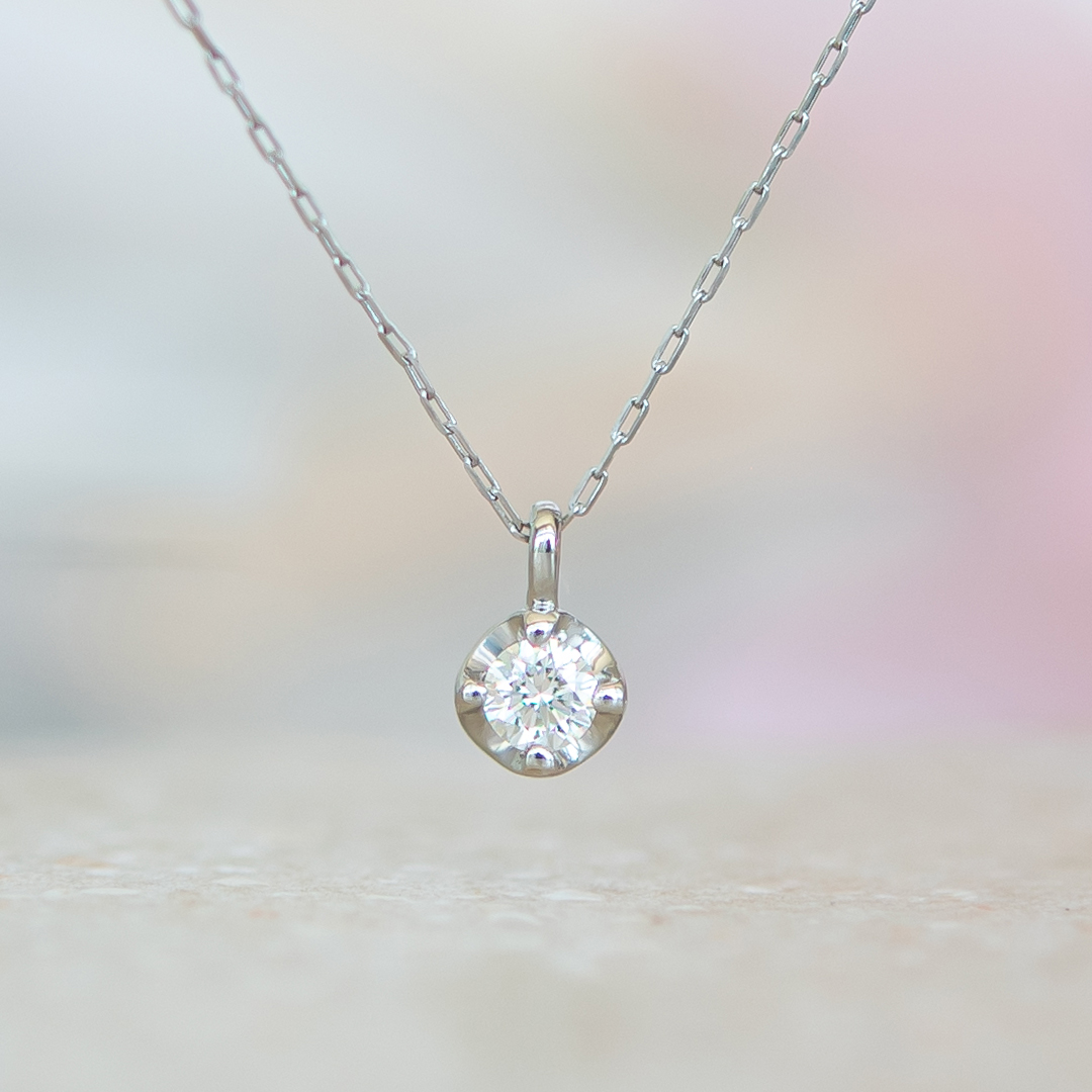 の*ん様 アクセサリーPePe pt900 パール 7mm ダイヤ0.04ct 特別価格ご提供品】ネックレス K10ピンクゴールド ダイヤモンド