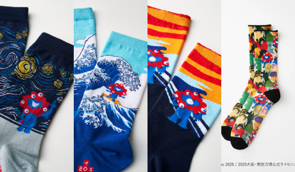 ミャクミャク×名画！コラボ 靴下がおしゃれ✨ HOTSOX（ホットソックス