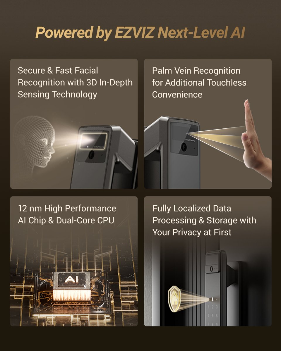 ViosecSystems's tweet photo. The #EZVIZ Y3000 FVP Plus combines cutting-edge AI with industry-leading video tech to deliver a seamless, secure, and fully connected front-door experience.

✅ Crystal-clear video door view
✅ AI-powered, touchless access
✅ 24/7 smart protection built right in

#cctv #security https://t.co/K4sg2Gl2xD