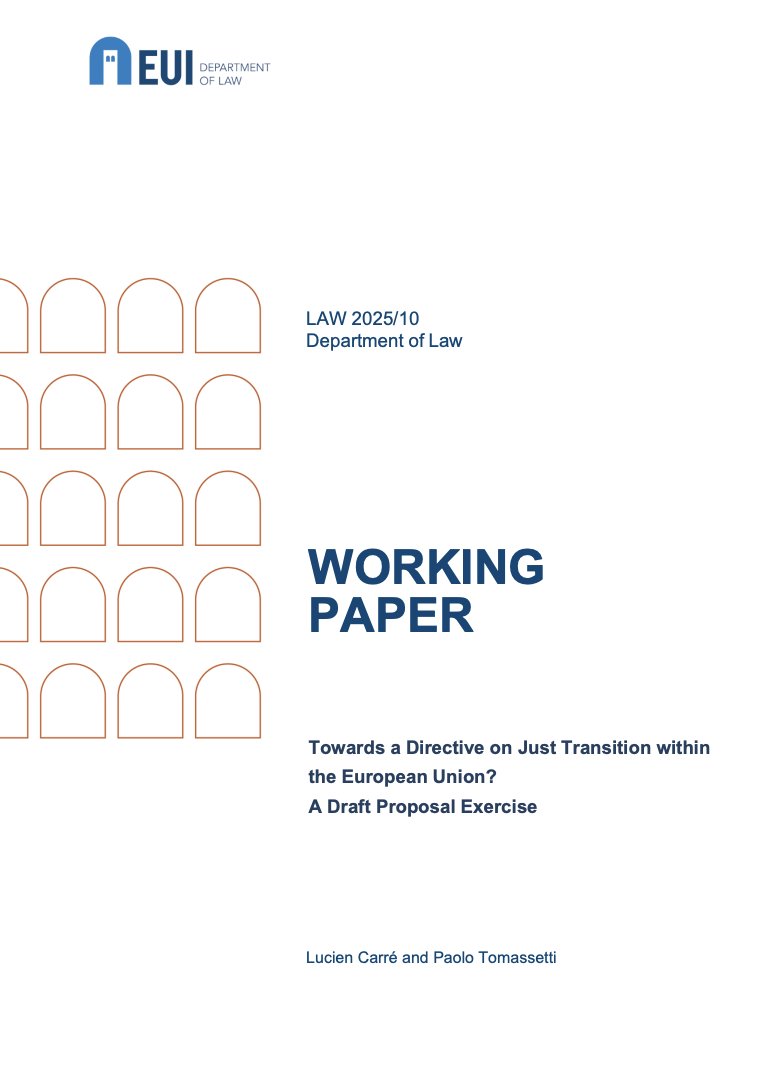 Towards a directive on #justtransition within the European Union? : a draft proposal exercise cadmus.eui.eu/entities/publi… via <a href="/EUI_EU/">European University Institute</a> by Lucien Carré and <a href="/PaoloTomassetti/">Paolo Tomassetti</a>