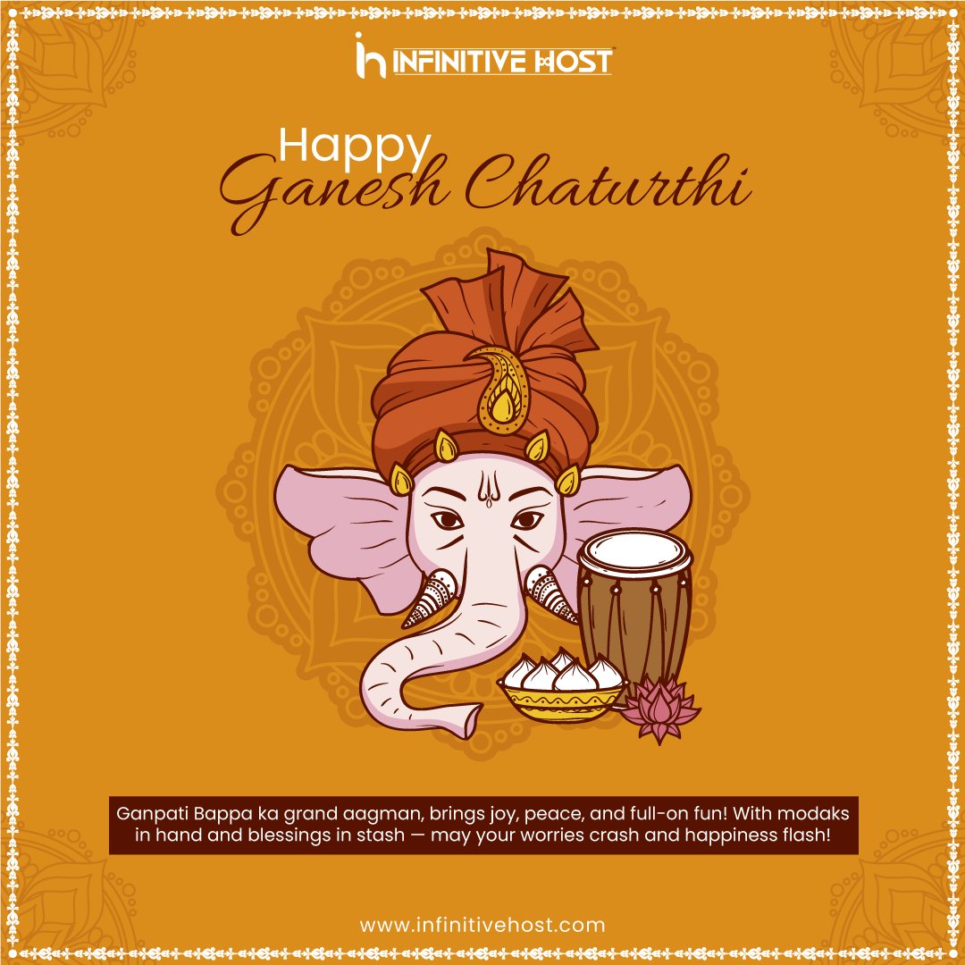 Infinitive_Host's tweet photo. 🛕 Ganpati Bappa Morya! 🙏
Har pal ho Bappa ka aashirvaad ✨
Mile har kaam mein kamyaabi ka saath 💼🎯
Aao milkar karein swagat 🎉
Us Vighnaharta ka, jo kare har mushkil aasaan! 💪🐘
#GaneshChaturthiSpecial #ganeshbirthday #hosting #server #gpudedicatedserver #streamingserver https://t.co/en8HjrQ3HZ
