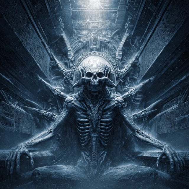 DarkartNao's tweet photo. 👁️ A surreal vision of Búri.
Half-god, half-machine, born from frozen darkness.
A chilling tribute to Norse mythology in a biomechanical style. ⚙️❄️
#HRGigerStyle #DarkArt #NorseMythology #BiomechanicalArt #SurrealHorror #FantasyDarkArt #MythologyReimagined #Buri https://t.co/daxdwWerNe