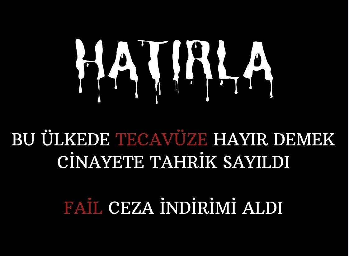 Bu ülkede TECAVÜZE hayır demek cinayete tahrik sayıldı.
FAİL ceza indirimi aldı.