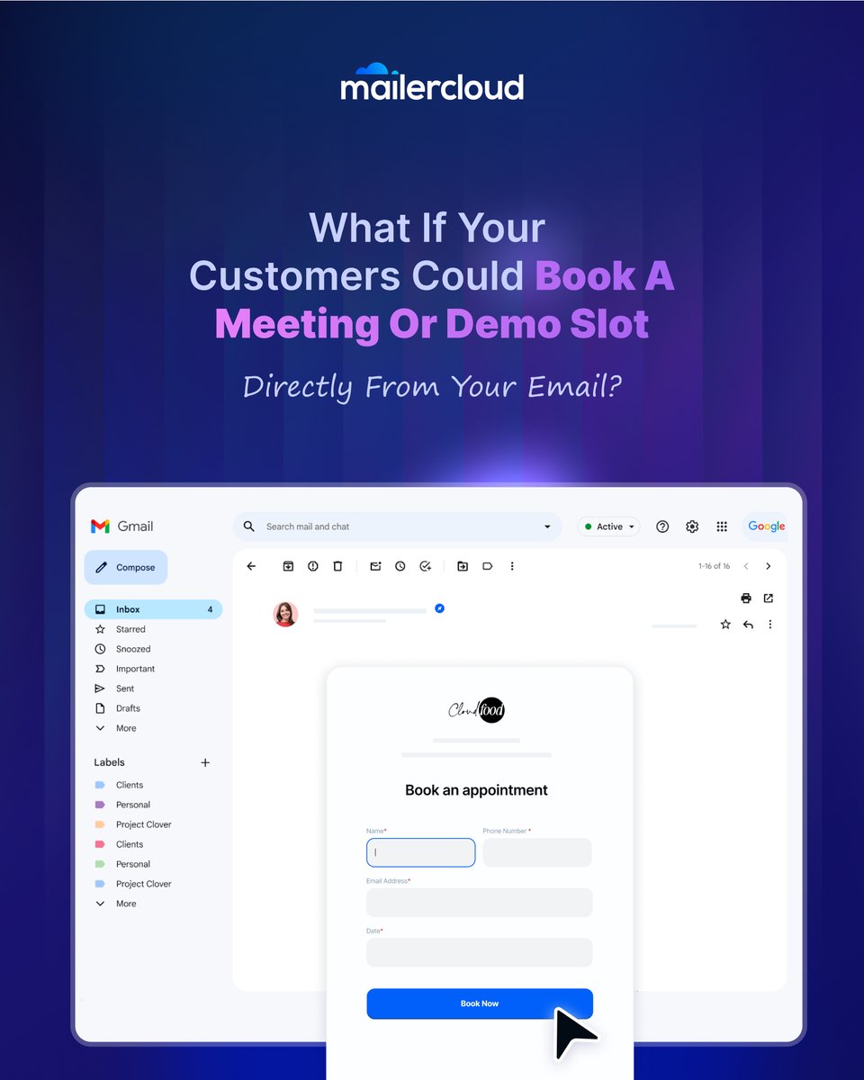mailercloud's tweet image. Your emails can do more than just land in inboxes.
With mailercloud AMP emails, they:
📊 Run polls
🎁 Reveal discounts
📅 Book meetings
🔥 Engage instantly

Not just campaigns. Experiences.
#EmailMarketing #Mailercloud