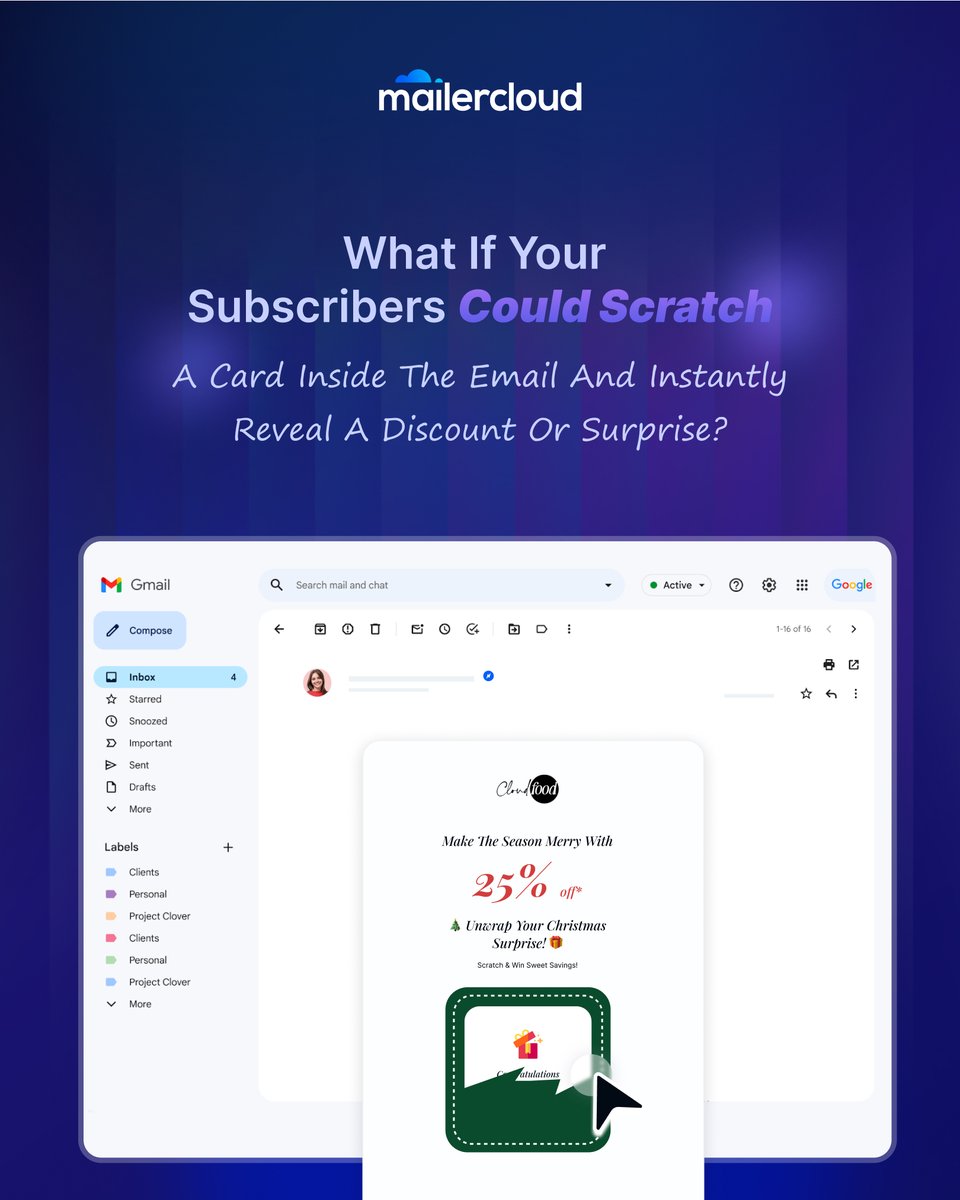 mailercloud's tweet image. Your emails can do more than just land in inboxes.
With mailercloud AMP emails, they:
📊 Run polls
🎁 Reveal discounts
📅 Book meetings
🔥 Engage instantly

Not just campaigns. Experiences.
#EmailMarketing #Mailercloud