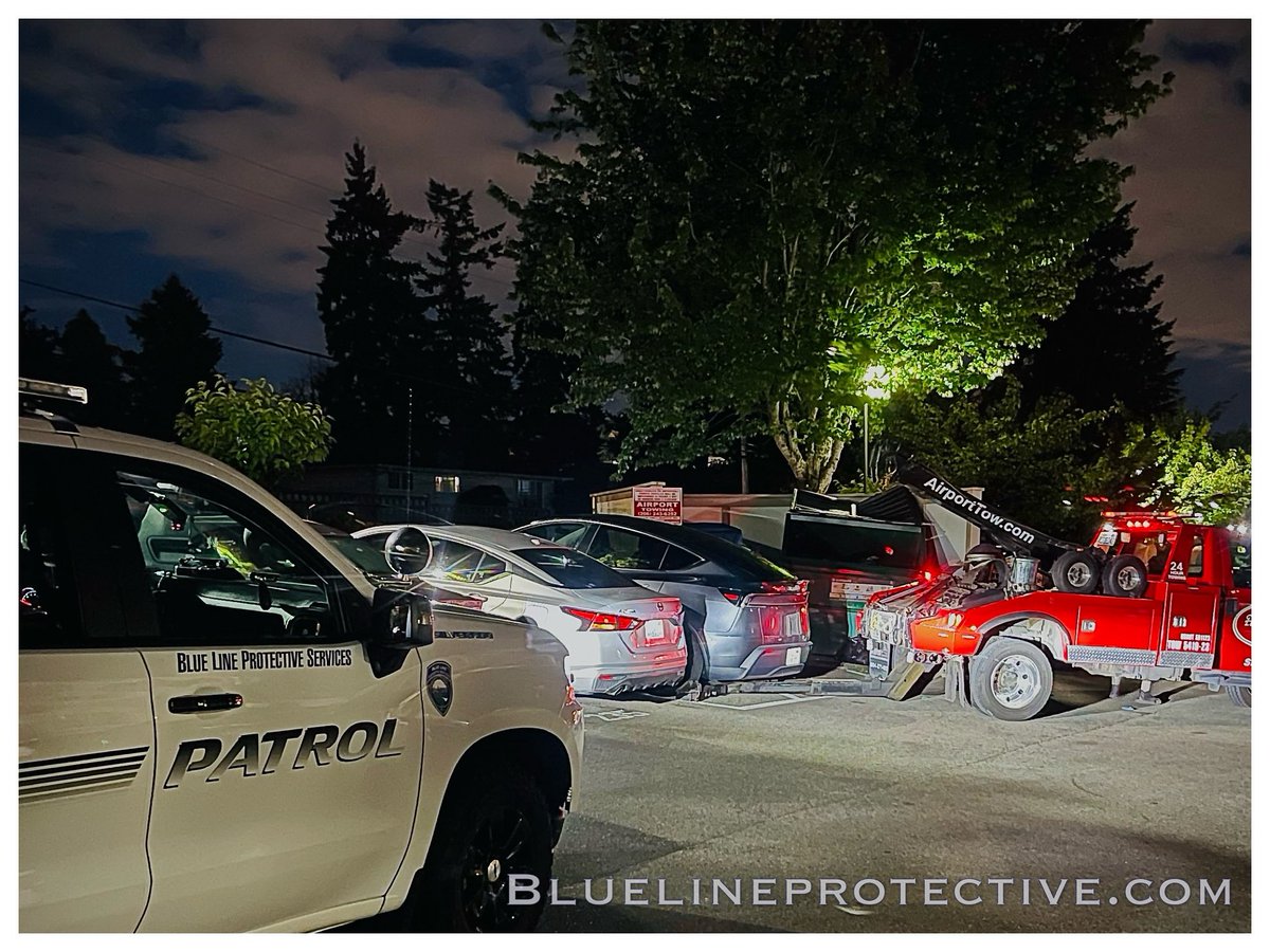 BLPSPatrol's tweet image. When Night Shift Patrol catches an improperly parked Tesla where it doesn’t belong, the stripes on the pavement cue a midnight tow. Cutting-edge tech clashes with raw towing power. #bluelineprotective #patrol #nightshift #parkingfail #towed #onpatrol #tesla #like #follow