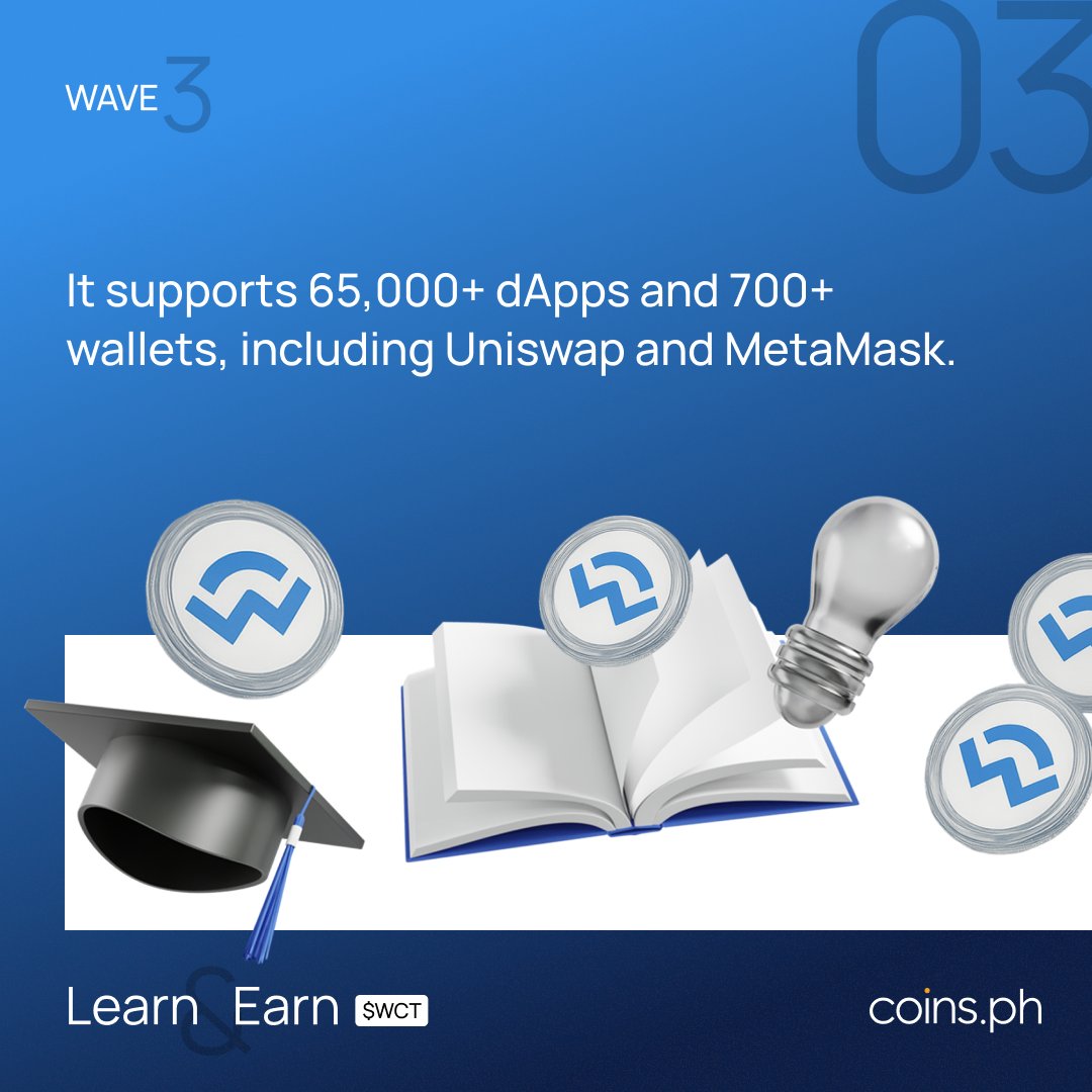 coinsph's tweet photo. Here is the next batch of $WCT (@WalletConnect) Fun Facts for this week’s Learn and Earn! 

More than ₱12,500 (700 $WCT) is up for grabs! 

Here’s how to join:
1️⃣ Finish the Gleam tasks 👉 https://t.co/aAVQ1MgMNo 
2️⃣ Comment “Done” on this post to confirm your entry! 
3️⃣ Ace the quiz tomorrow, August 28. 

20 lucky peeps will win ₱623 (35 $WCT) each!

#CoinsAcademy #CoinsRewards #LearnAndEarn