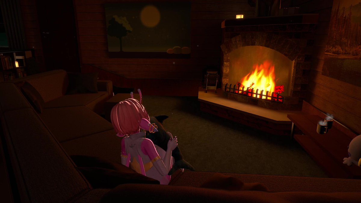 Nothing quite like taking in the atmosphere before entering the “cosy-zone” 🥹❤️

#vrchat #asmr #cozyvibes