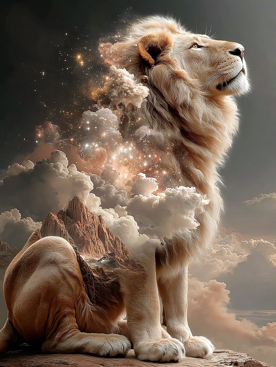 GN - Rest under the strength of the cosmic lion, where courage meets peace