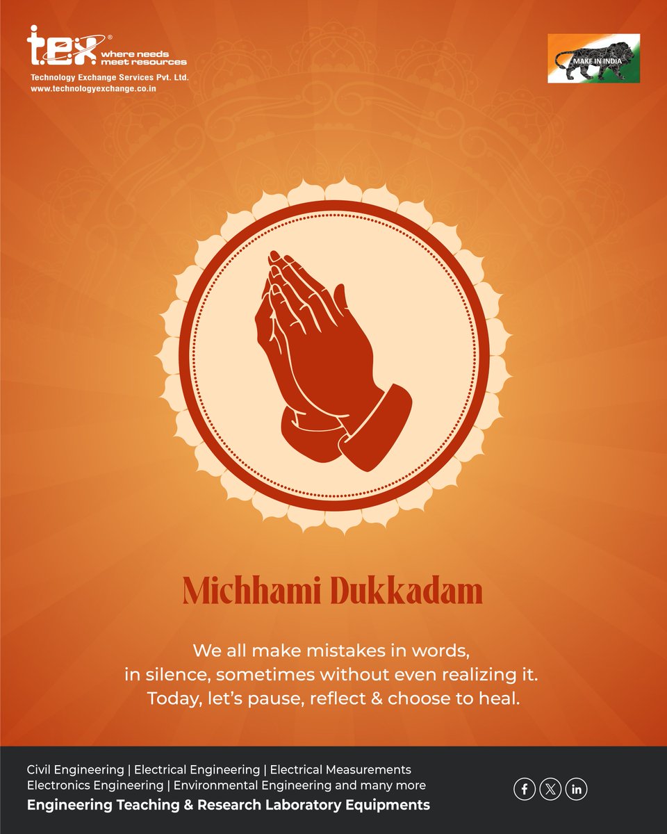 Tex_Technology's tweet image. Today, let’s pause, reflect, and heal.
Michhami Dukkadam

#michhami #michhamidukdam #Samvatsari #samvatsari2025 #festival #festival2025