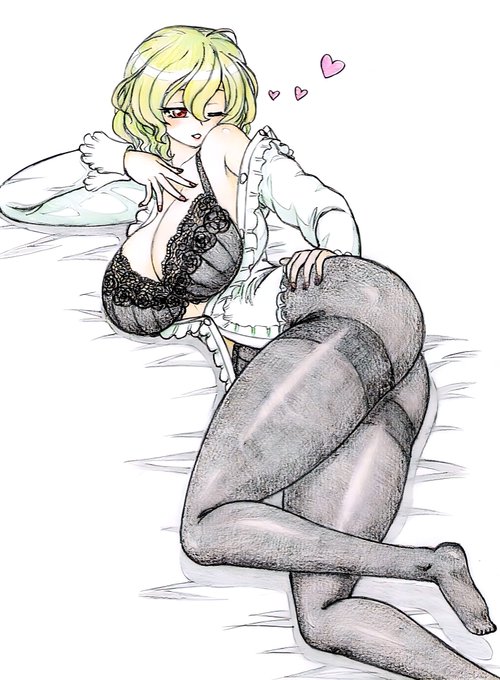 黒下着+黒パンストの幽香さん🌻 