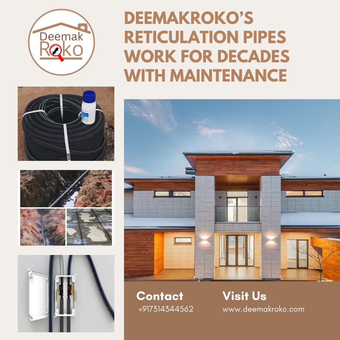 DeemakRoko's tweet image. DeemakRoko’s Reticulation Pipes – Long-Lasting Termite Protection

Contact Details:
📞 +91 7314344562
🌐 deemakroko.com

#DeemakRoko
#TermiteProtection
#ReticulationSystem
#HomeSafety
#PestControlSolutions