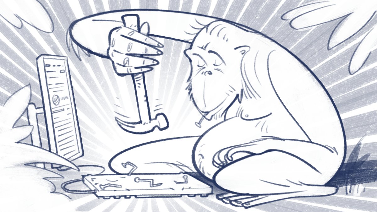 Used Etherscan to view the two failed transactions that allowed me to claim the UNI airdrop back in 2020. I've sketched a recreation of that moment!🐵 #10YearsofEtherscan  <a href="/etherscan/">etherscan.eth</a>