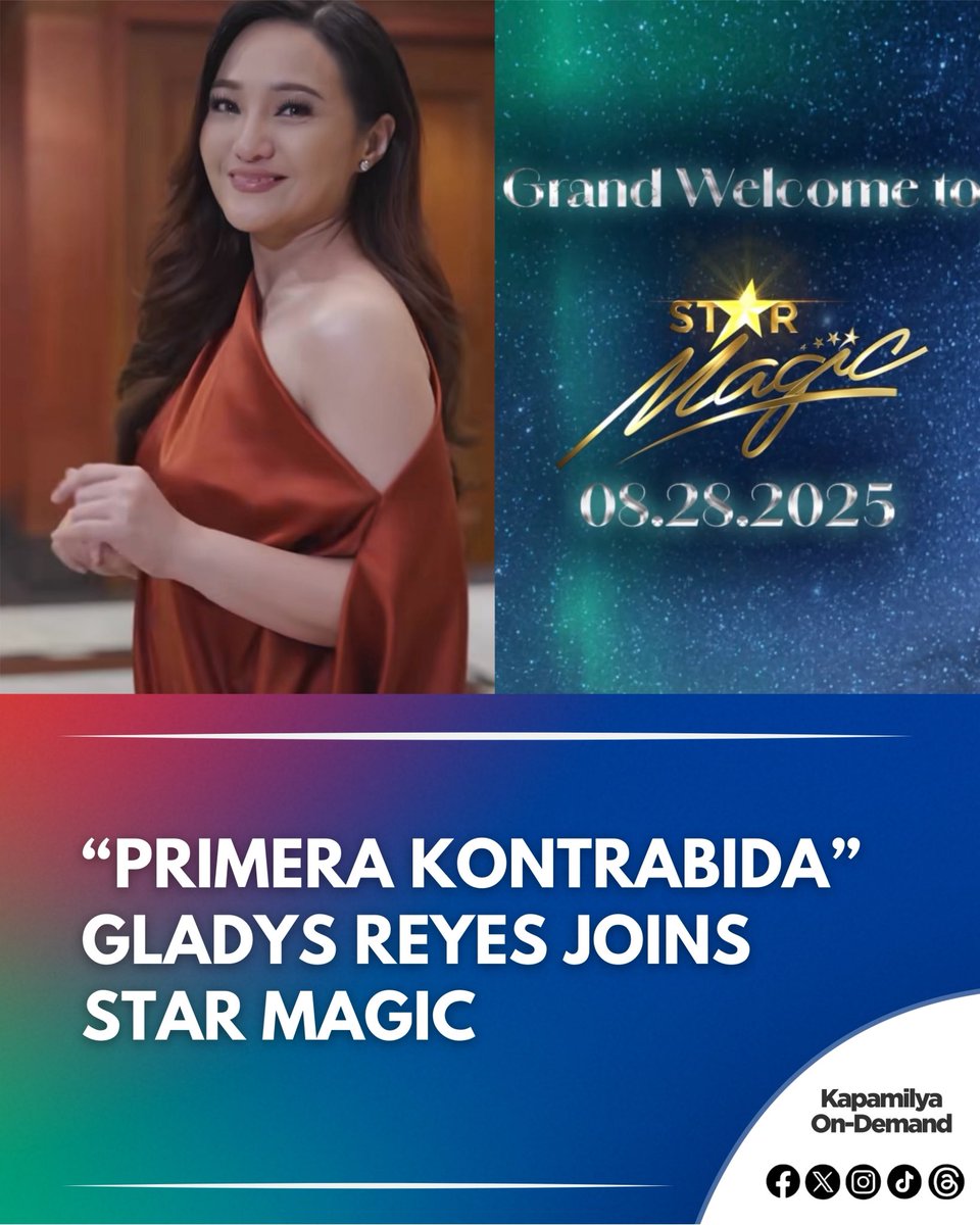 kodupdate's tweet image. LOOK: Get ready, Kapamilya! 

 The “Primera Kontrabida” — GLADYS REYES is officially joining Star Magic. 

Witness the grand welcome TOMORROW. 

#StarMagic