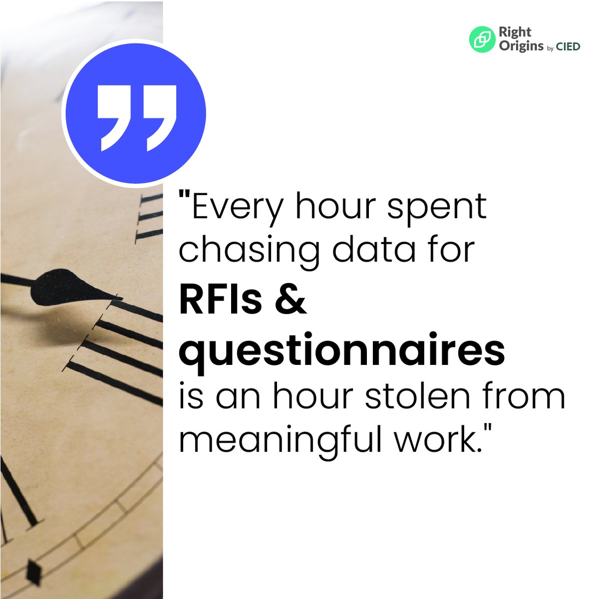 ciedbv's tweet image. Teams don&apos;t just lose time because of endless #RFIs &amp;amp; #questionnaires.

They lose opportunities to innovate, build, &amp;amp; make an impact.

Because when they spend energy on manual tasks, they&apos;re stripped of momentum, creativity and progress.
#AI #automation #supplychainsolutions