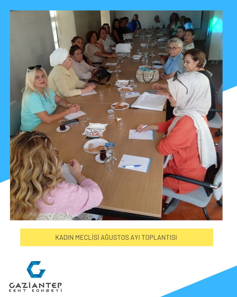 Gaziantep Kent Konseyi Kadın Meclisi, Ağustos ayı toplantısı, gerçekleştirildi.
<a href="/erdemguzelbey/">erdemguzelbey</a>
<a href="/AOTezel/">Aslı Tezel</a>
#Gaziantep #kentkonseyi