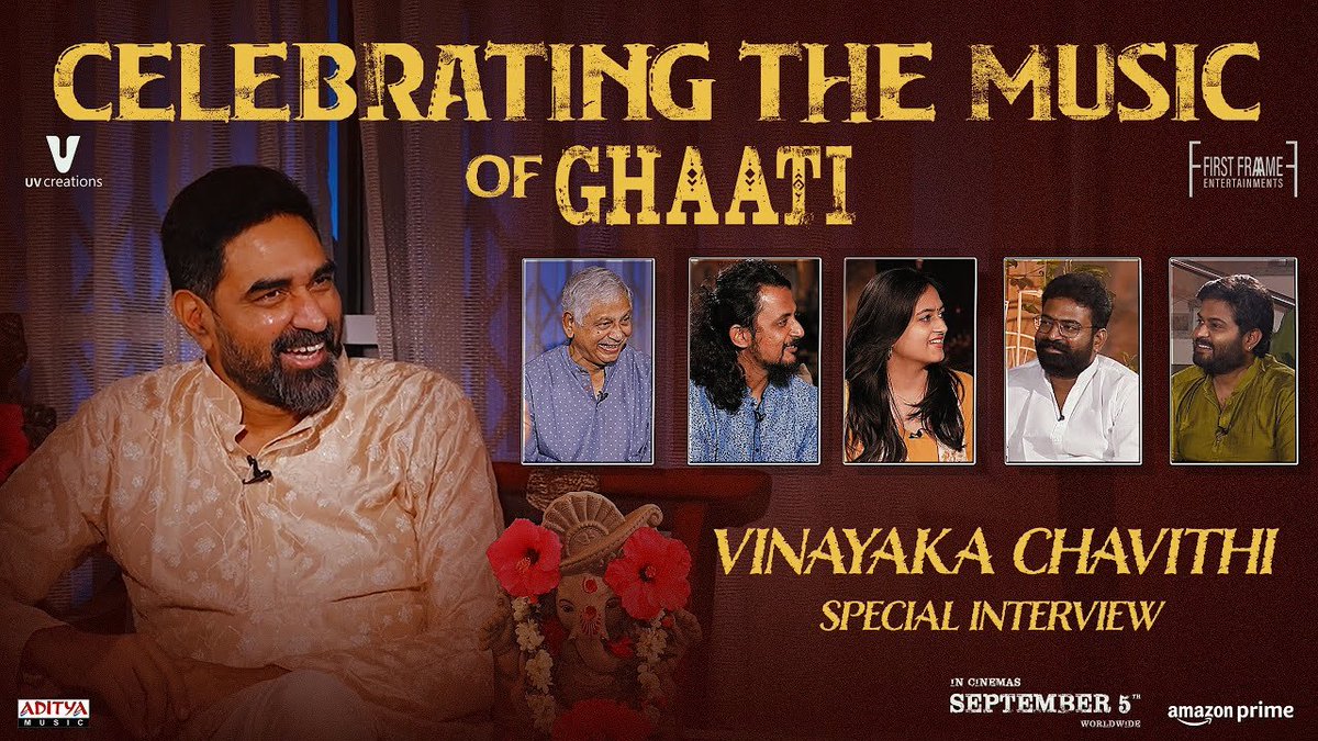 123telugu's tweet photo. Video : The Music of Ghaati (#AnushkaShetty, #KrishJagarlamudi)
https://t.co/2IboqyRkG4
#Ghaati @DirKrish @NagavelliV #GHAATI @MsAnushkaShetty @iamVikramPrabhu @FirstFrame_Ent @UV_Creations @NagavelliV @adityamusic @HarikaNarayan @SakethKomanduri #Dinker #ESMurthy #123telugu https://t.co/naAMZhVxW6