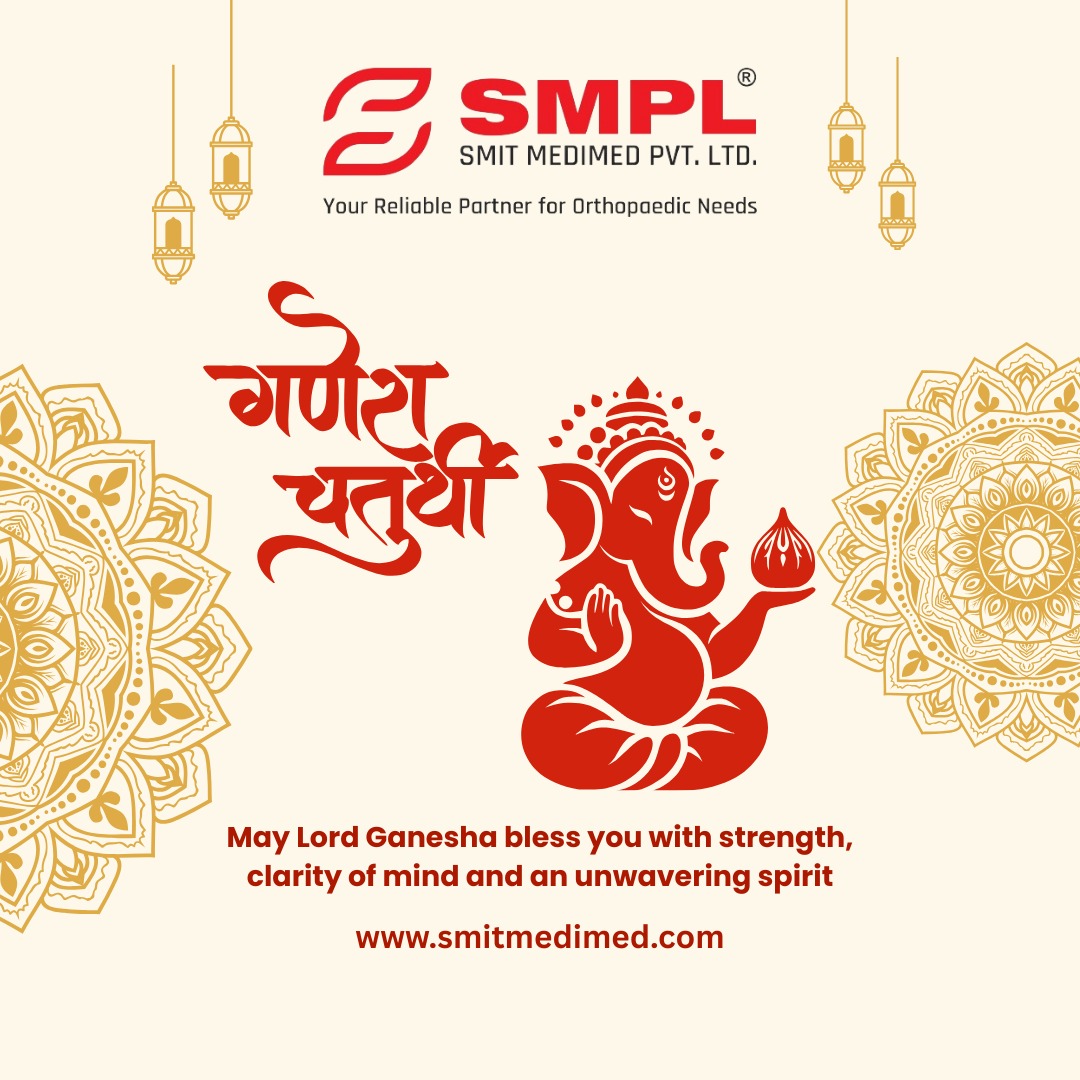 SmitMedimed's tweet photo. With Ganesha's blessing, may we overcome all obstacles and achieve new milestones. 

#ɢᴀɴᴇsʜᴀ #ganeshchaturthi #celebration #ganpati_bappa_morya #smitmedimedprivatelimited #smitmedimed #orthognathicsurgery #kneereplacement #implanttechnology #implants #orthopaedicrevolution https://t.co/RHyZycwZpv