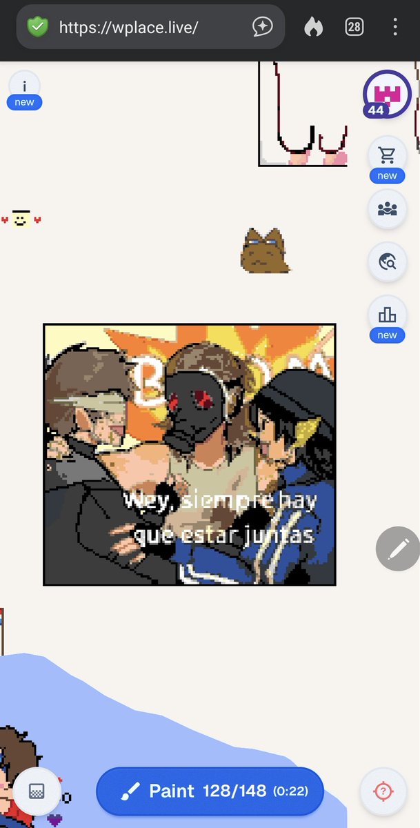 Solo me tomó 46 años pero el pixelart latino trio está listoooooo