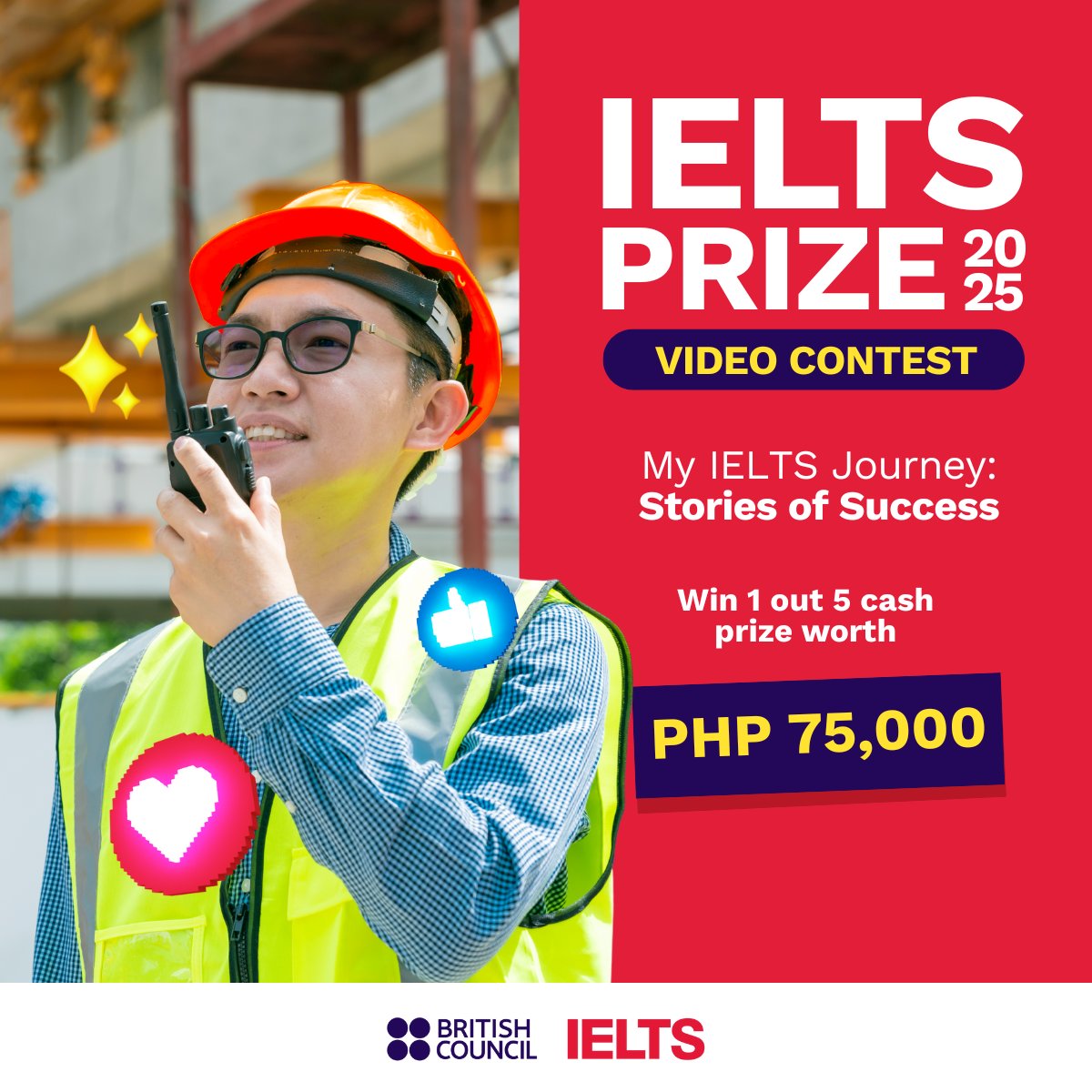 Think you have a unique IELTS story to share? That story might just win you PHP75,000!  🏆

📌 Submit your video by 30 September 2025.  

👉 Full mechanics here: britishcouncil.ph/ielts-prize-20… 

#IELTSJourney  
#BritishCouncilIELTS