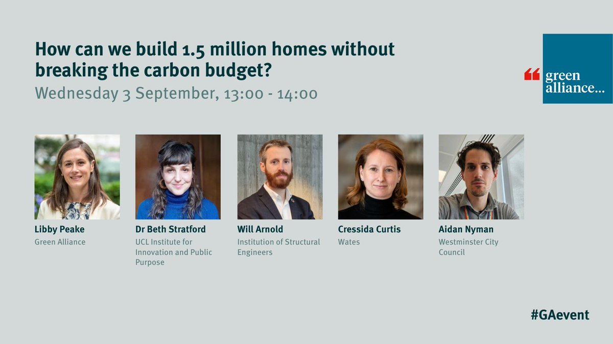 GreenAllianceUK's tweet image. How can we solve the UK&apos;s housing crisis without breaking the carbon bank?

Join us for a webinar next Wednesday lunchtime where our expert panel will share their thoughts. Register and learn more ⤵️ 
buff.ly/FweZmkQ