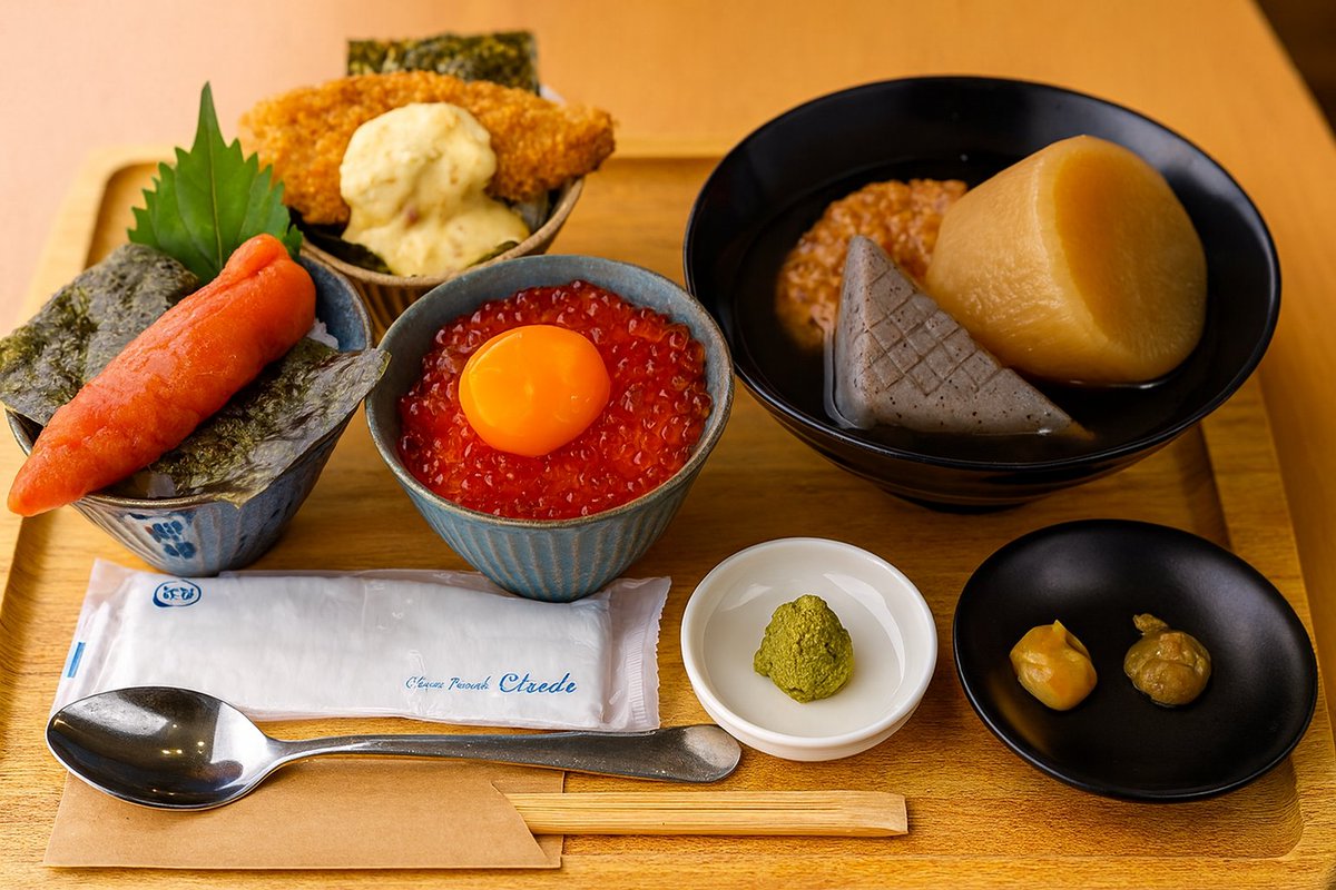 昨日は長崎店の試作。
僕が商品開発で大事にしてるのは

【広告するんじゃなくて広告になる】こと。

✅見た瞬間「わぁっ！」となるか
✅写真に撮りたくなるか
✅SNSで拡散したくなるか
✅思い出に残るか

お腹だけじゃなく心を満たすこと。