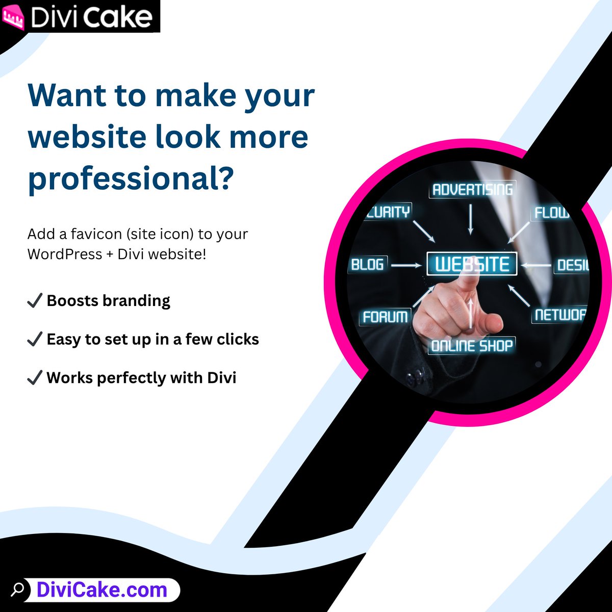 divicake's tweet image. 🖼️ Add a favicon to your WordPress site with Divi in just a few steps!
Boost branding + site identity easily ✅
👉 divicake.com/blog/add-favic…
#DiviTheme #WordPressTips #FaviconGuide #WebDesign