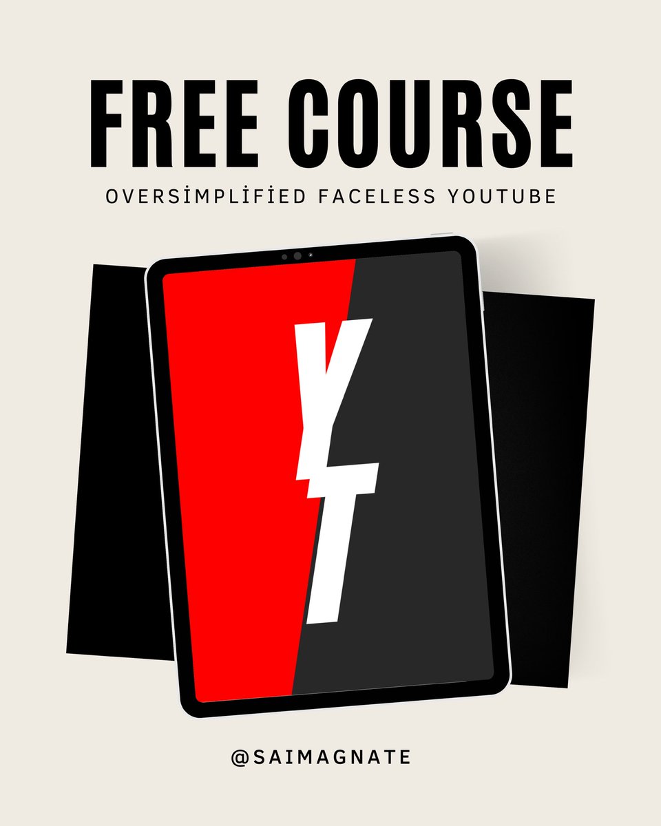 Oversimplified faceless YouTube course (FREE) 

Repost it, bookmark it and just read through it 10x before you get it 🧵