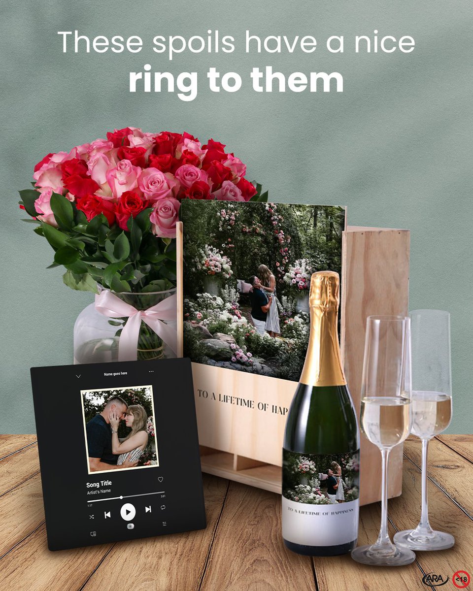 Ready to say yes to forever? Act Swiftly and send the perfect engagement spoils that love stories are made of.