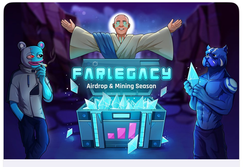 I entered the Farlegacy Mining Season to farm $SHARD. <a href="/PlayFarlegacy/">Farlegacy</a> 

Join through the button below using my code: 1VYGS6

Activations are limited.