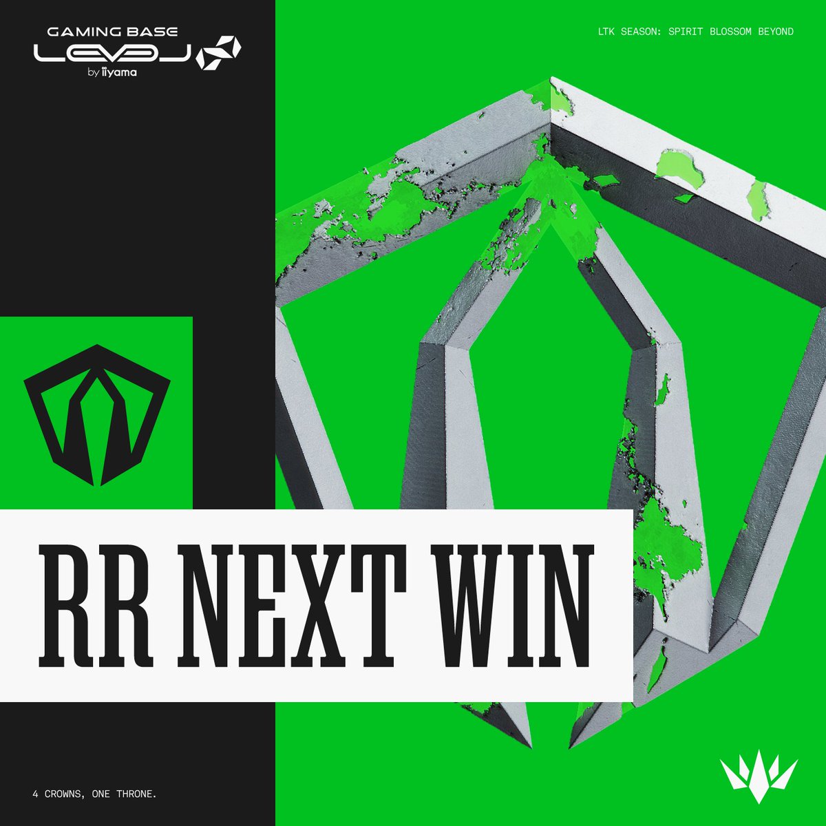 ⚡️ #LTK Season: Spirit Blossom Beyond Playoffs

Lower Finals Game 3 [BO3]
🟩 #RRWIN

🟩 𝐑𝐑  2 - 1  𝐏𝐃 🟧

RESOLVE REGALIA、Grand Finals進出！！

🔴 LIVE NOW ON
youtube.com/live/qUvl7vN5X…
twitch.tv/lolthek4sen