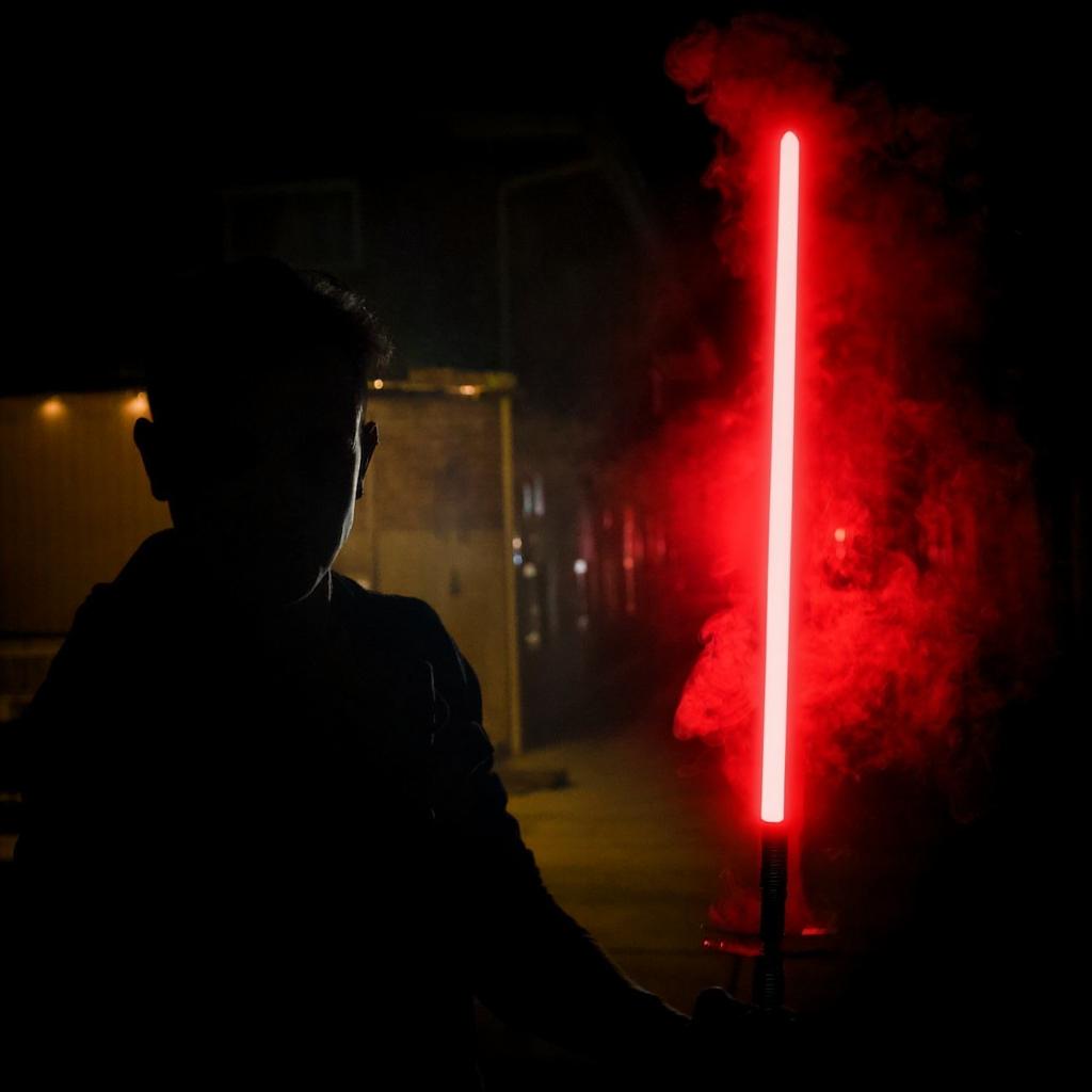 kaiznjosh's tweet image. Using FLUX Kontext in @Sogni_Protocol is turning me into a little kid again.
To change one part of an image and have it keep the rest the same using natural language is pure magic.
So of course I turned my smoldering fire sword into the lightsaber it's always dreamed of being