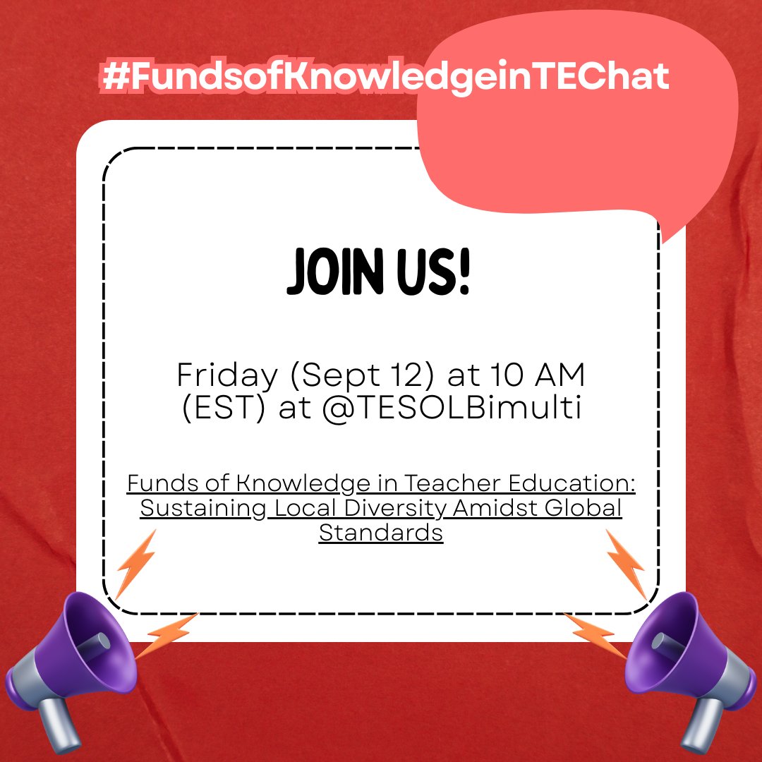 TESOLBiMulti's tweet image. #ESL #ELL #Multilingualism #TeacherEDucation #TESOL
doi.org/10.4018/979-8-…