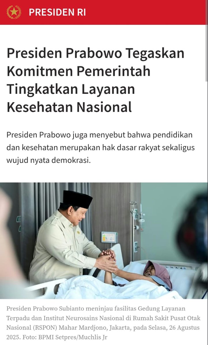 qaimalih's tweet photo. Top banget, ini kebutuhan pokok yang sejauh ini dinantikan! Kesejahteraan adalah milik semua rakyat, dan hadirnya rumah sakit bermutu mewujudkan impian itu.

Kesehatan Pilar Bangsa https://t.co/g1tvKZAUP4