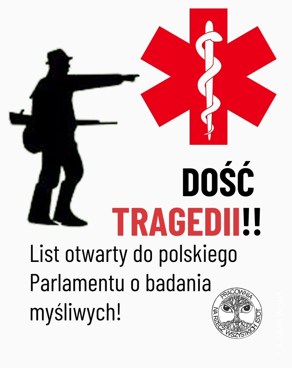 🟥 11 dni temu na Lubelszczyźnie zabito z broni myśliwskiej mężczyznę na jego własnej, oświetlonej posesji.
#Myśliwi stanowią jedyną spośród cywilnych grup, użytkujących broń palną powszechnie i w miejscach publicznych, która zwolniona jest z obowiązkowych, okresowych badań. 
To