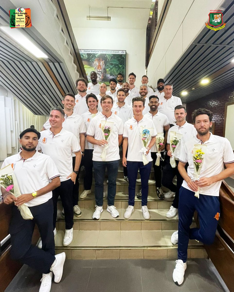 The Netherlands cricket team has arrived in Bangladesh ahead of their T20I series.

Dutch-Bangla Bank Bangladesh VS Netherlands T20I Cricket Series 2025

#bangladeshcricket #cricket #BANVSNED #T20I #bangladesh #bdcricket #bdtigers #Tigers #BCB #BangladeshTigers