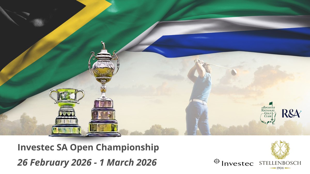 stellenboschgc's tweet image. The 2026 Investec South African Open will be hosted at Stellenbosch Golf Club from 26 February to 1 March 2026 ⛳🏌️ — an historic moment for this prestigious national open and the Sunshine Tour.

👉🏼Read more - sunshinetour.com/masters-invita…

#InvestecSAOpen