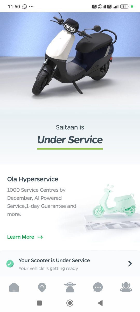 <a href="/bhash/">Bhavish Aggarwal</a> 13 days have passed and they have not repaired my scooter yet. I drove 15 thousand kilometers in 2 years and the motor broke down. Why do you have such a poor service?