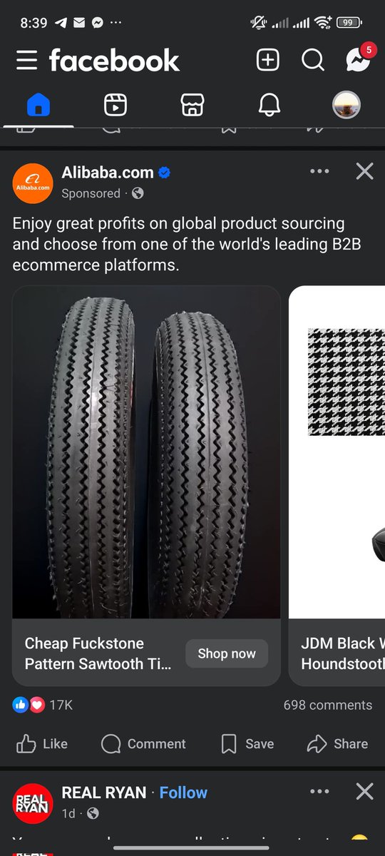 Alibaba is trying to sell me cheap Fuckstones on Facebook