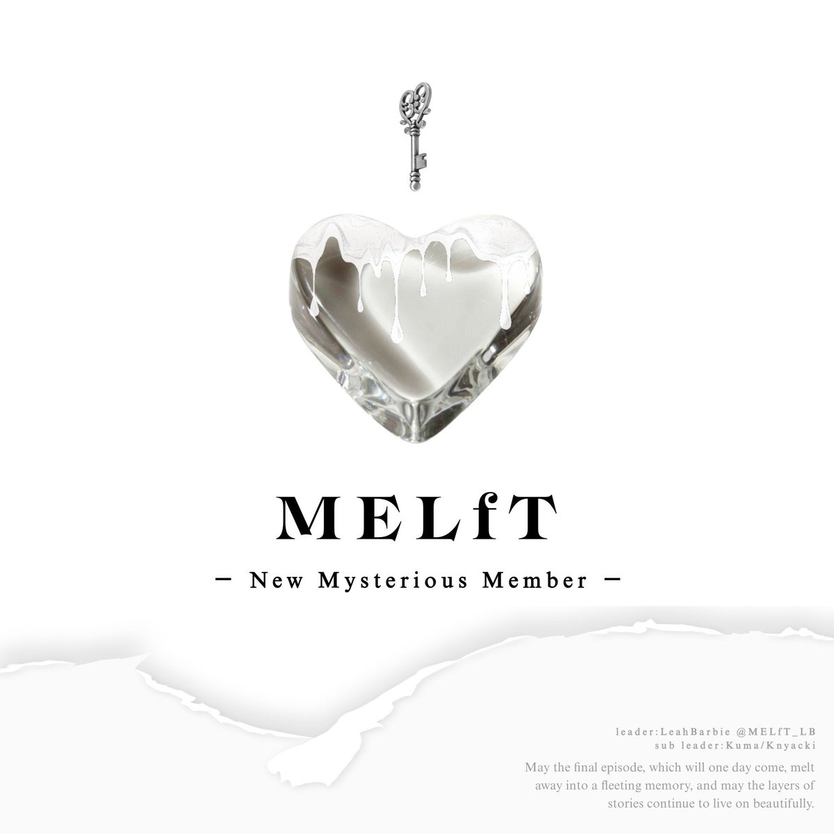 ⟡.· ⎯⎯⎯⎯⎯⎯⎯⎯⎯⎯⎯⎯ ⟡.·
*꒰ঌ ❈√ #MELfT ܰ新 ܱ秘メンバー໒꒱* ﾟ
⟡.· ⎯⎯⎯⎯⎯⎯⎯⎯⎯⎯⎯⎯ ⟡.·

🩵：㎖√♡芘雫♡ <a href="/MELfT_Hina/">ひな</a> 

素敵な物語が生まれますように🕊🤍