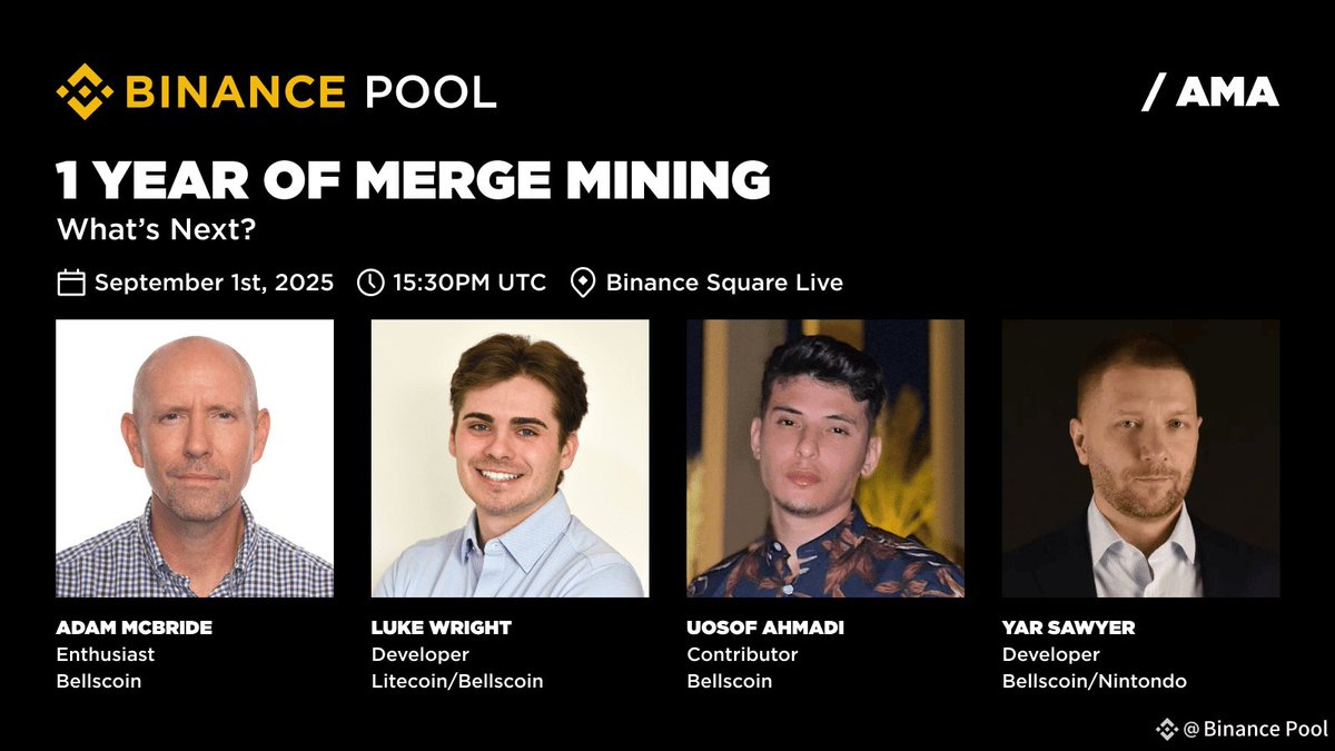 Get ready for another exciting Binance x Bellscoin AMA! 🚀

BELLS is the first memecoin created by Billy Markus, the founder of DOGE, and it’s here to stay! 🔔

We’re celebrating one year of successful Merge Mining with Dogecoin and Litecoin! 🎉

The future is Scrypt Mining.