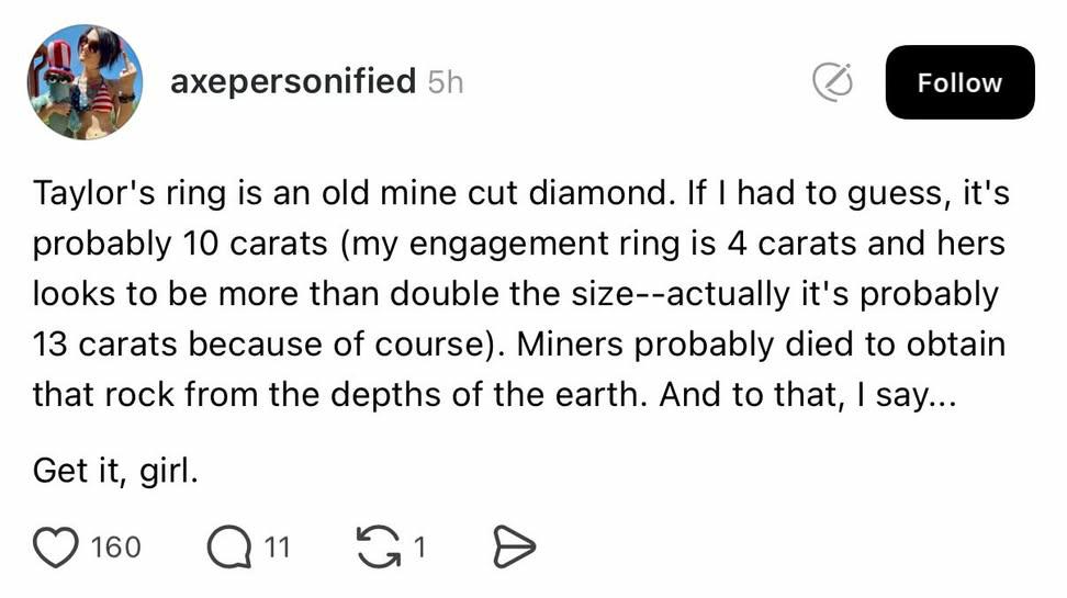 Of all the Taylor Swift / Kelce engagement reactions I've seen...this one takes the entire bakery. 

#TaylorSwift #kelceswift #kelce #TaylorSwiftEngagement #TaylorSwiftTravisKelce